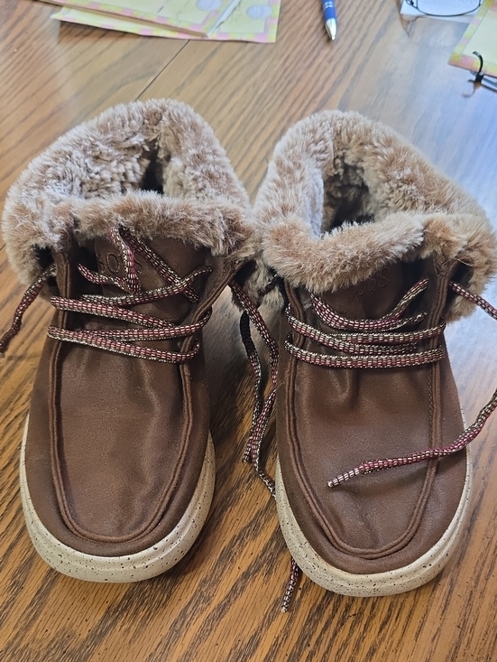 BOBS from Skechers Shoes - Bobs By Skechers Cozy Brown Fur-Lined Womens  Boots/ Shoes